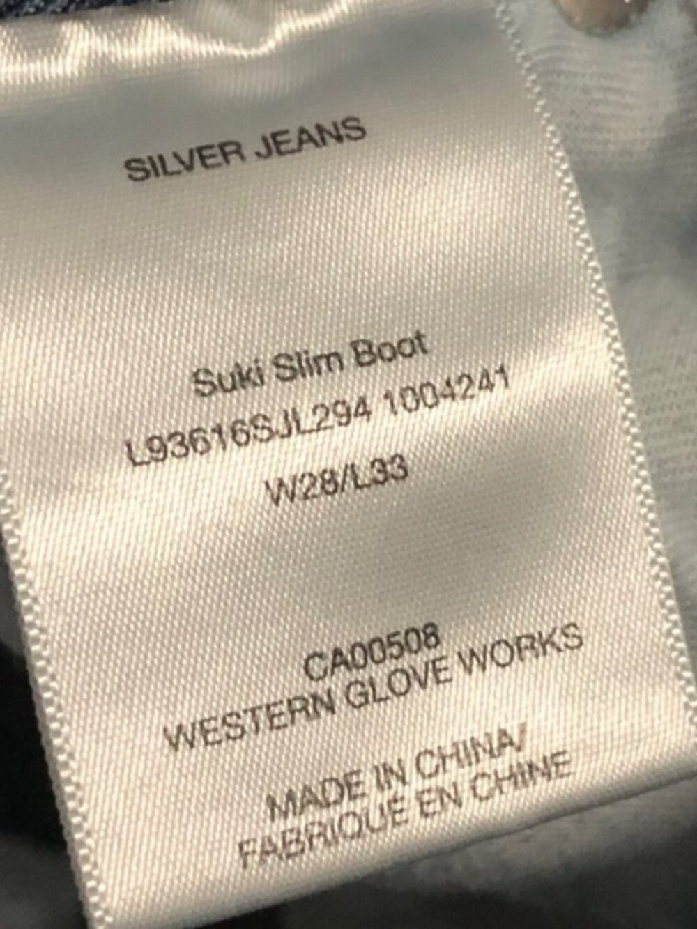 SILVER SUKI SLIM BOOT JEANS 28x33 ⭐️ - Picture 6 of 13